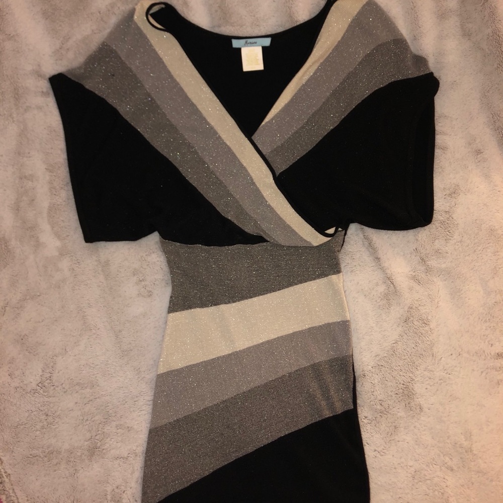 Marciano Sparkly Print Sweater Dress